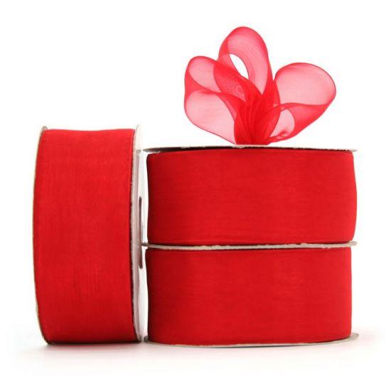 Organza Ribbon Roll - Red