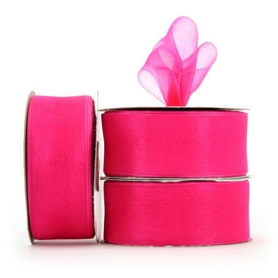 Organza Ribbon Roll - Fuschia