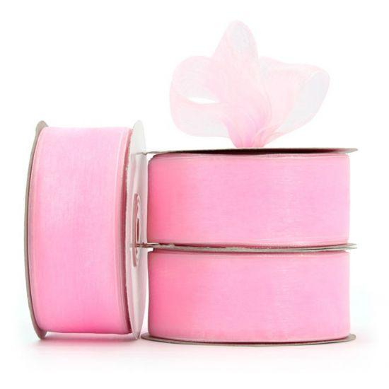 Organza Ribbon Roll - Light Pink