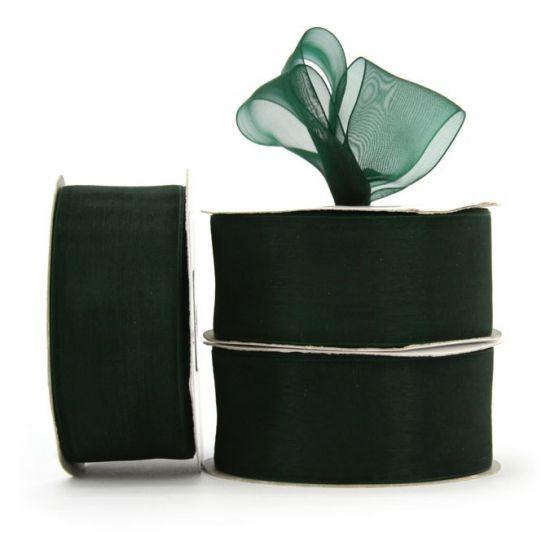 Organza Ribbon Roll - Hunter Green