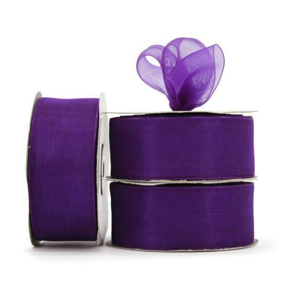 Organza Ribbon Roll - Purple