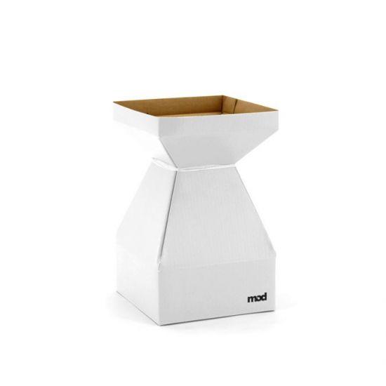 MOD Square Vase - Small 14sq x 22cm - 10pk - White