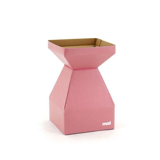 MOD Square Vase - Small 14sq x 22cm - 10pk - Light Pink