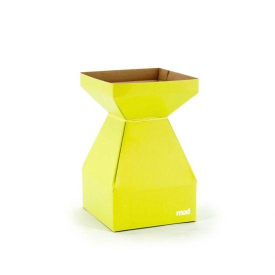 MOD Square Vase - Small 14sq x 22cm - 10pk - Yellow
