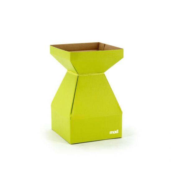 MOD Square Vase - Small 14sq x 22cm - 10pk - Lime