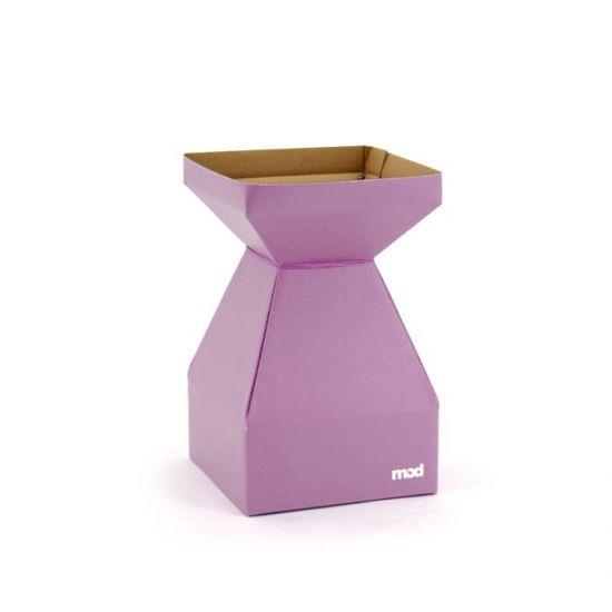 MOD Square Vase - Small 14sq x 22cm - 10pk - Lilac