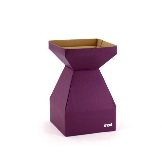 MOD Square Vase - Small 14sq x 22cm - 10pk - Purple
