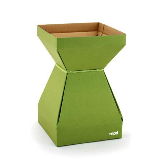 MOD Square Vase - Medium 17.5sq x 27H cm - 10pk - Sage