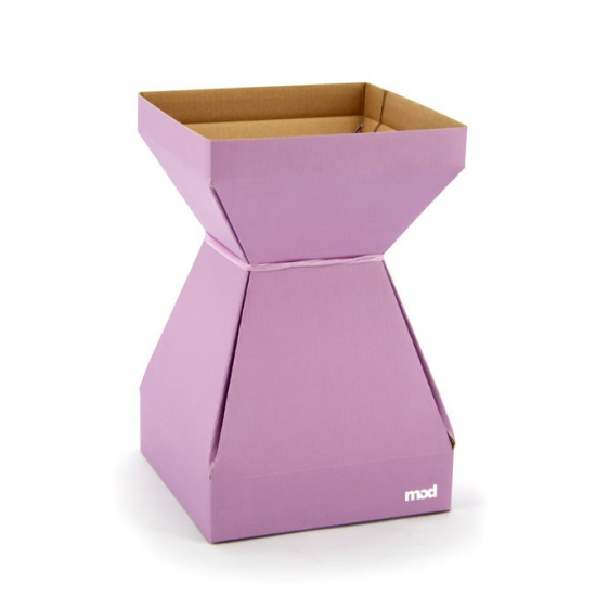 MOD Square Vase - Medium 17.5sq x 27H cm - 10pk - Lilac
