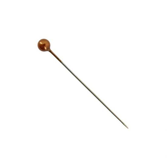 Round Pearl Corsage Pin 40mm Pk/144 - Gold
