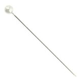 Round Pearl Corsage Pin 65m Pk/144 - White