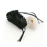 Pearl Bracelet Small 2.5cm Wide - Black